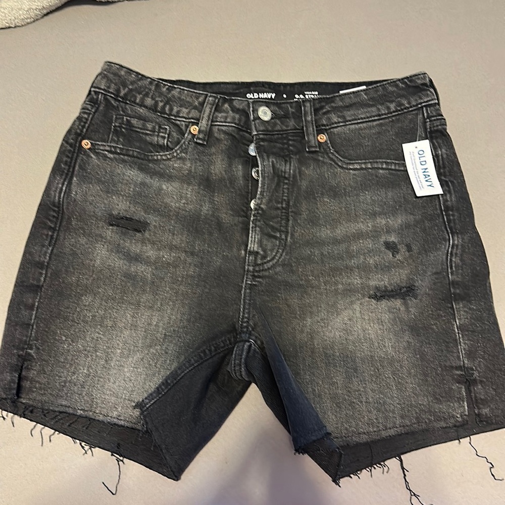 NWT black high waisted jean shorts